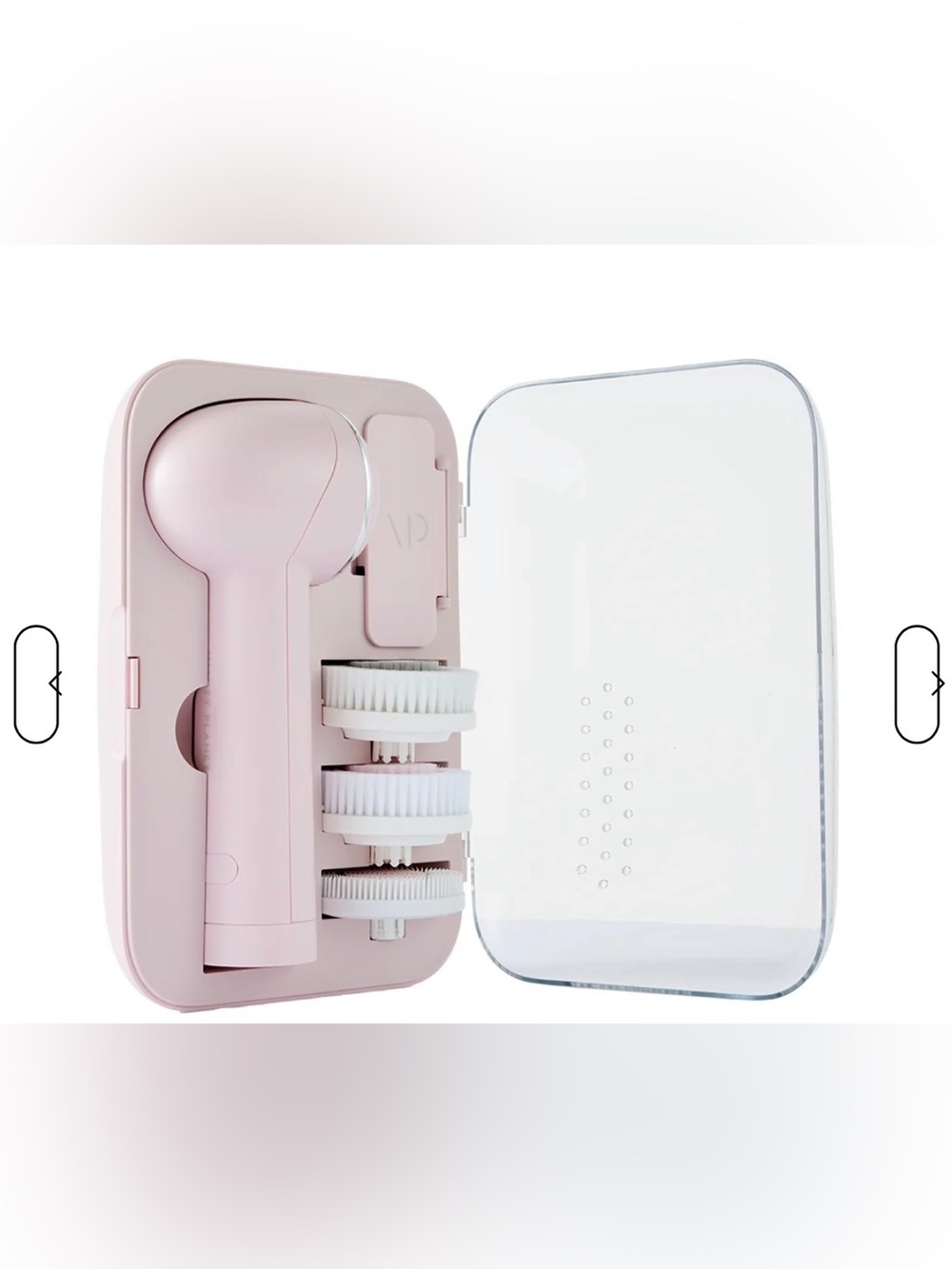 Vanity Planet-Portable Pink Facial Cleansing Brush Set w/extra body brush